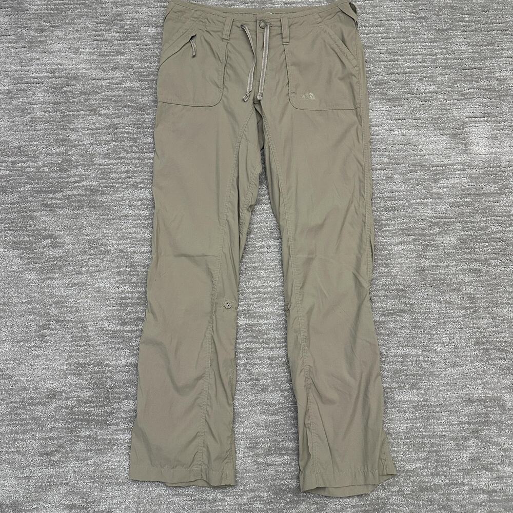 The North Face Pants Womens 12 Long Beige Convertible Hiking Outdoor Travel